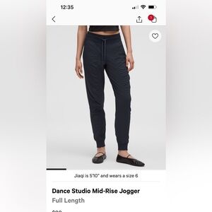 Lululemon Dance Studio Mid-Rise Jogger True Navy 12